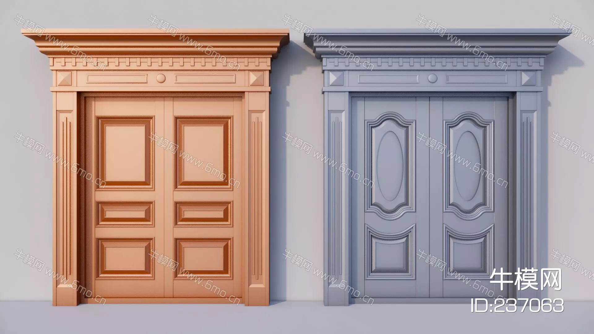 CHINESE DOOR AND WINDOWS - SKETCHUP 3D MODEL - ENSCAPE - 237063