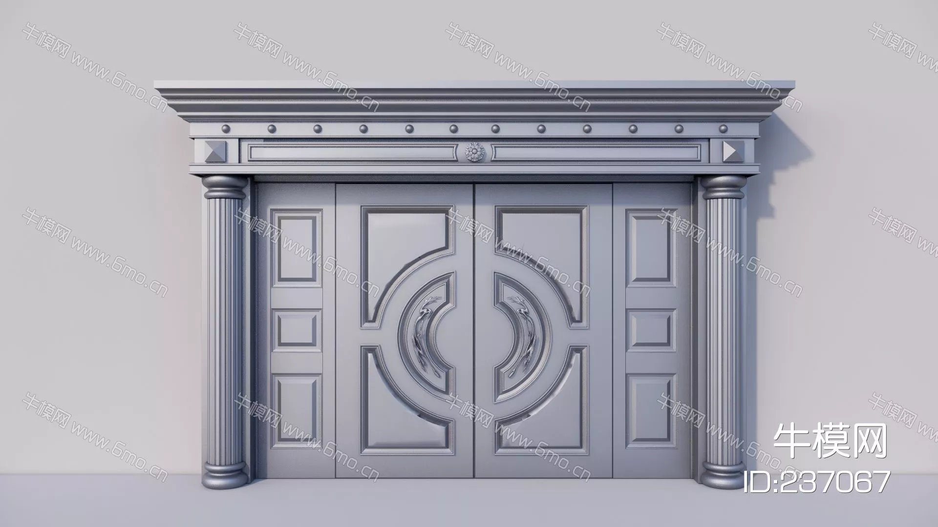 CHINESE DOOR AND WINDOWS - SKETCHUP 3D MODEL - ENSCAPE - 237067