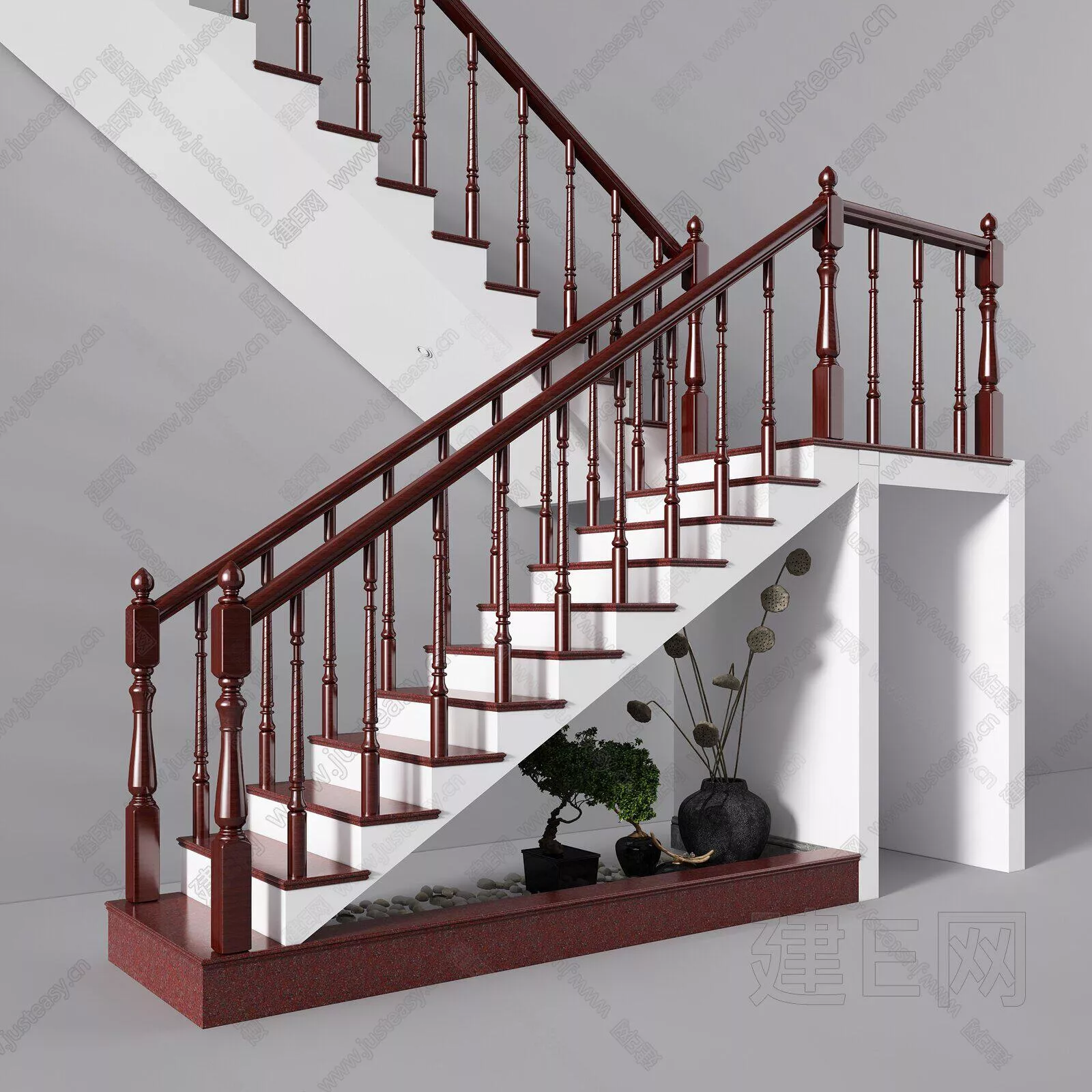 CHINESE ELEVATOR - STAIRS - SKETCHUP 3D MODEL - ENSCAPE - 111562048