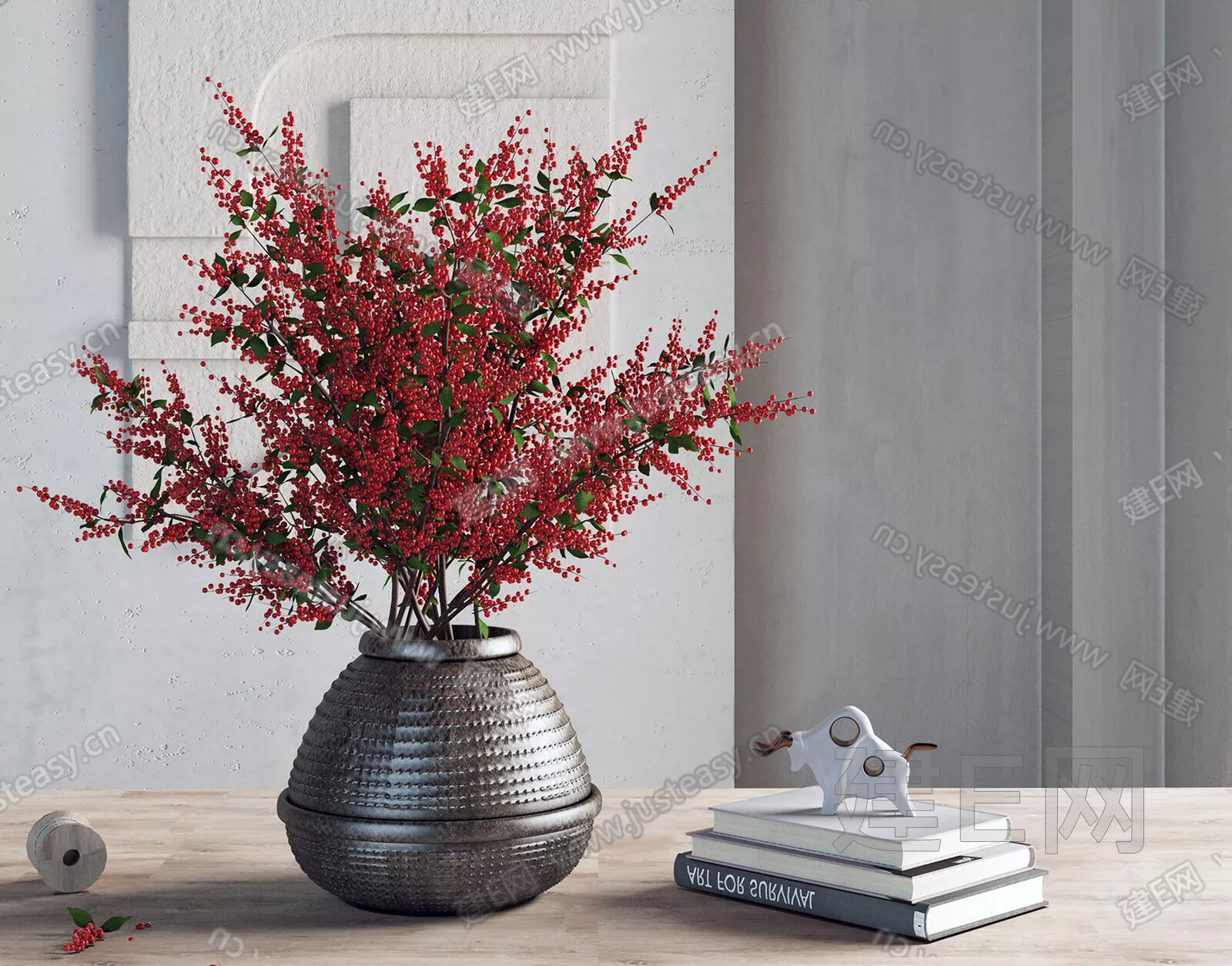 CHINESE FLORAL FLOWERS - SKETCHUP 3D MODEL - VRAY - 107955227