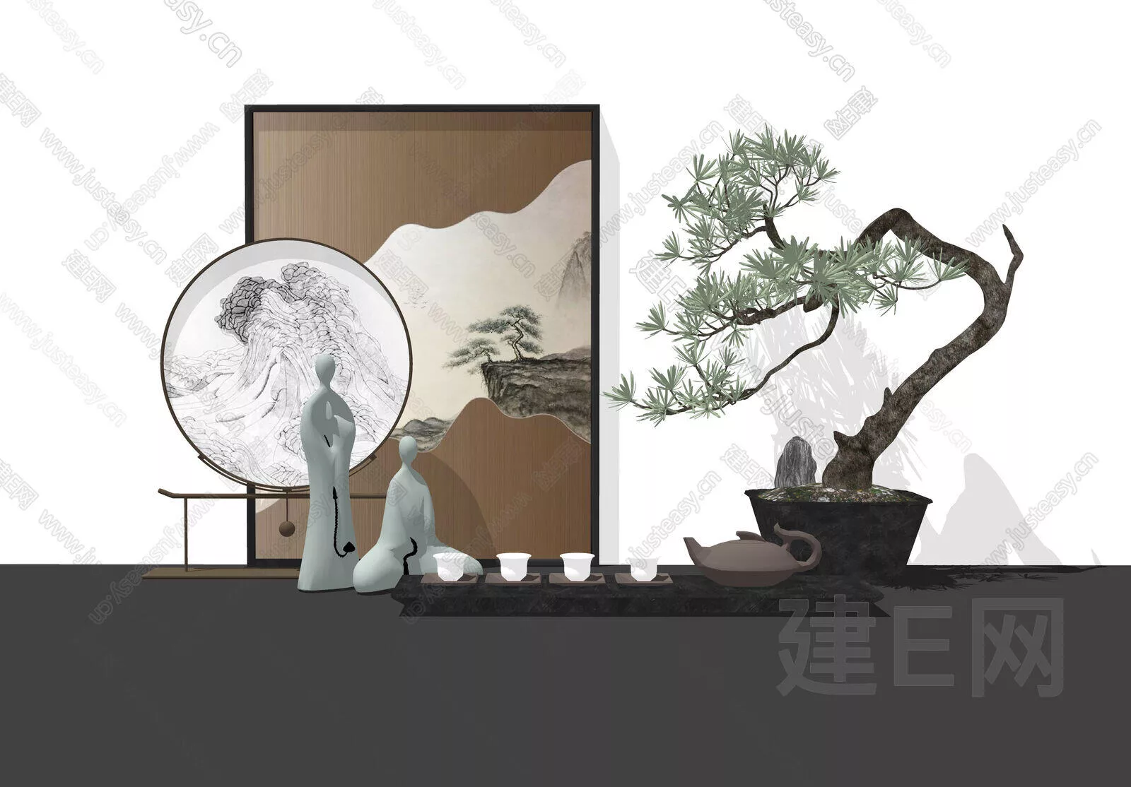 CHINESE FURNITURE - SKETCHUP 3D MODEL - ENSCAPE - 111624509