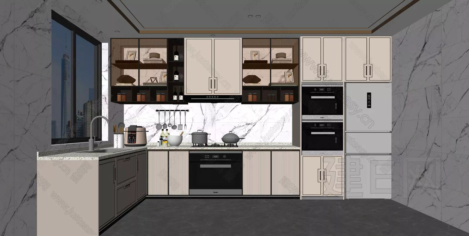 CHINESE KITCHEN - SKETCHUP 3D SCENE - ENSCAPE - 110577123