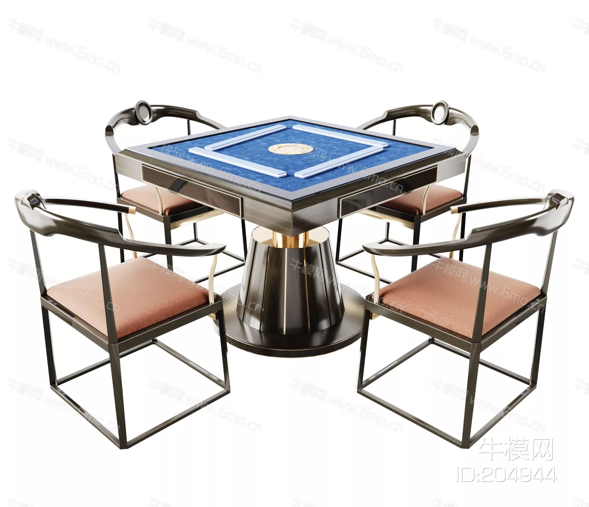 CHINESE LEISURE TABLE SET - SKETCHUP 3D MODEL - VRAY - 204944