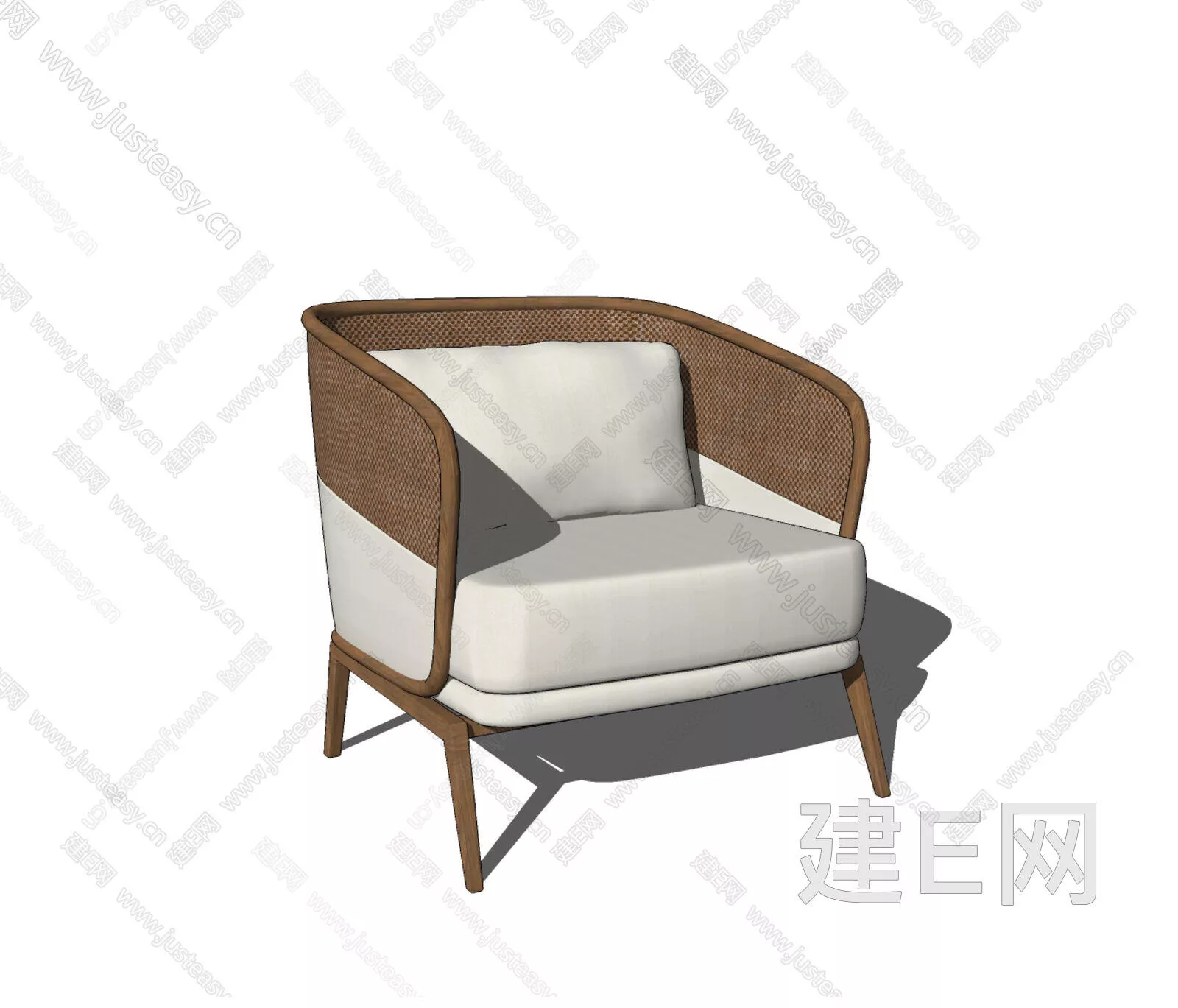 CHINESE LOUNGLE CHAIR - SKETCHUP 3D MODEL - ENSCAPE - 113394952