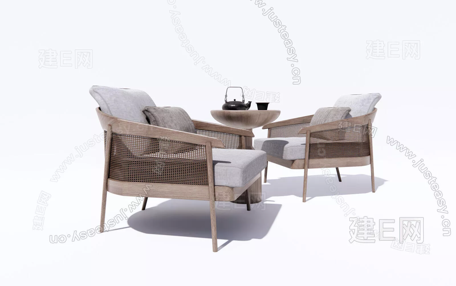 CHINESE LOUNGLE CHAIR - SKETCHUP 3D MODEL - ENSCAPE - 115492179