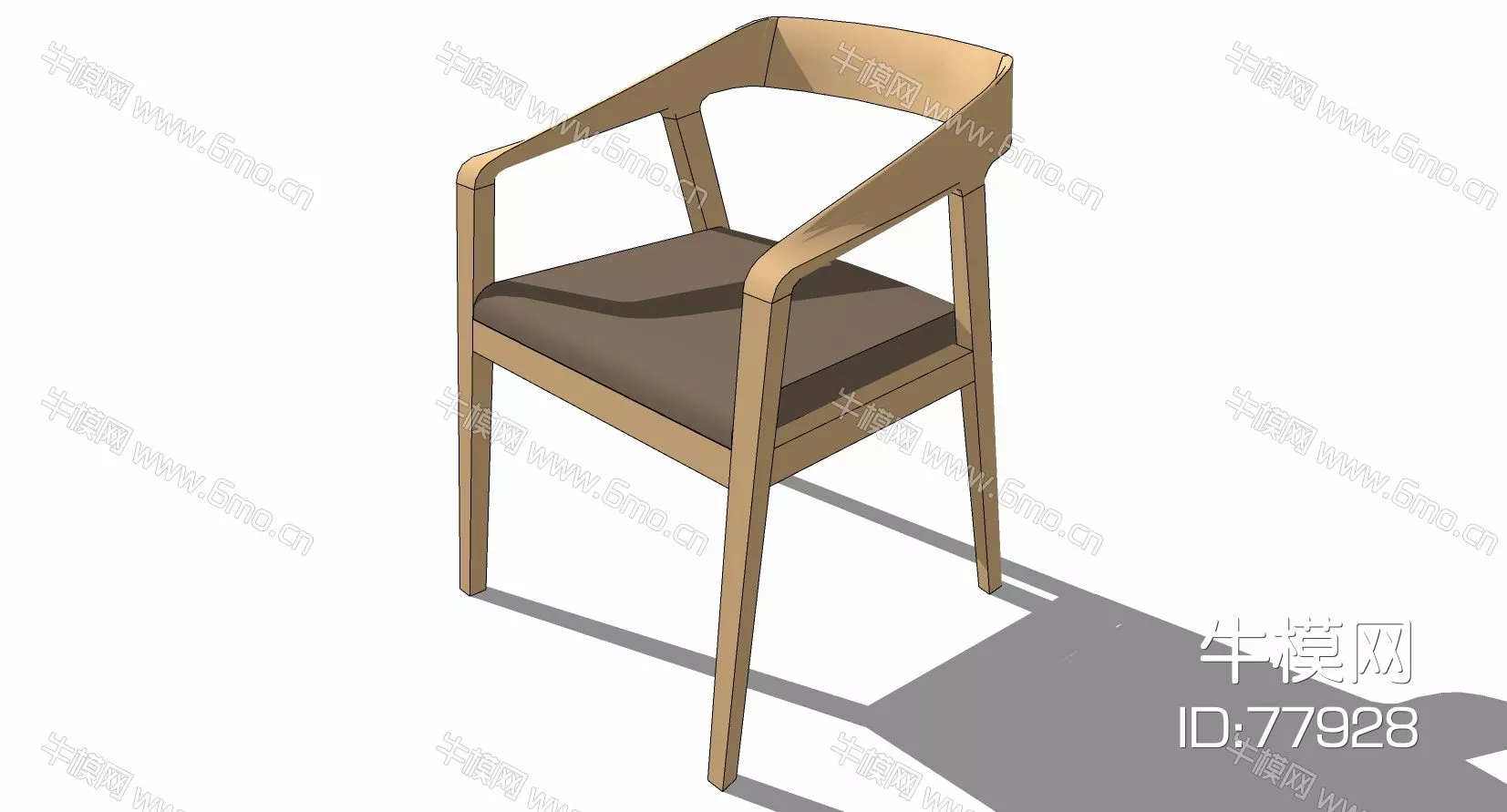 CHINESE LOUNGLE CHAIR - SKETCHUP 3D MODEL - ENSCAPE - 77928