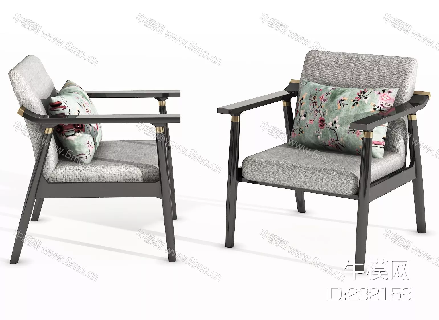 CHINESE LOUNGLE CHAIR - SKETCHUP 3D MODEL - VRAY - 232158