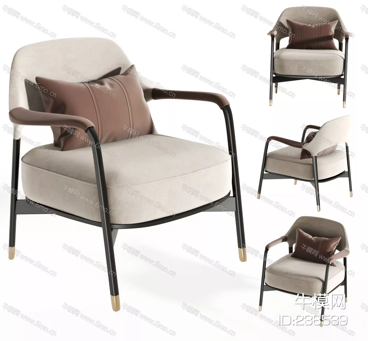 CHINESE LOUNGLE CHAIR - SKETCHUP 3D MODEL - VRAY - 238539
