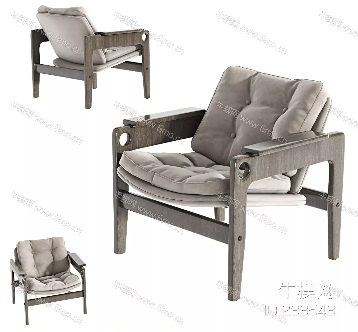 CHINESE LOUNGLE CHAIR - SKETCHUP 3D MODEL - VRAY - 238548