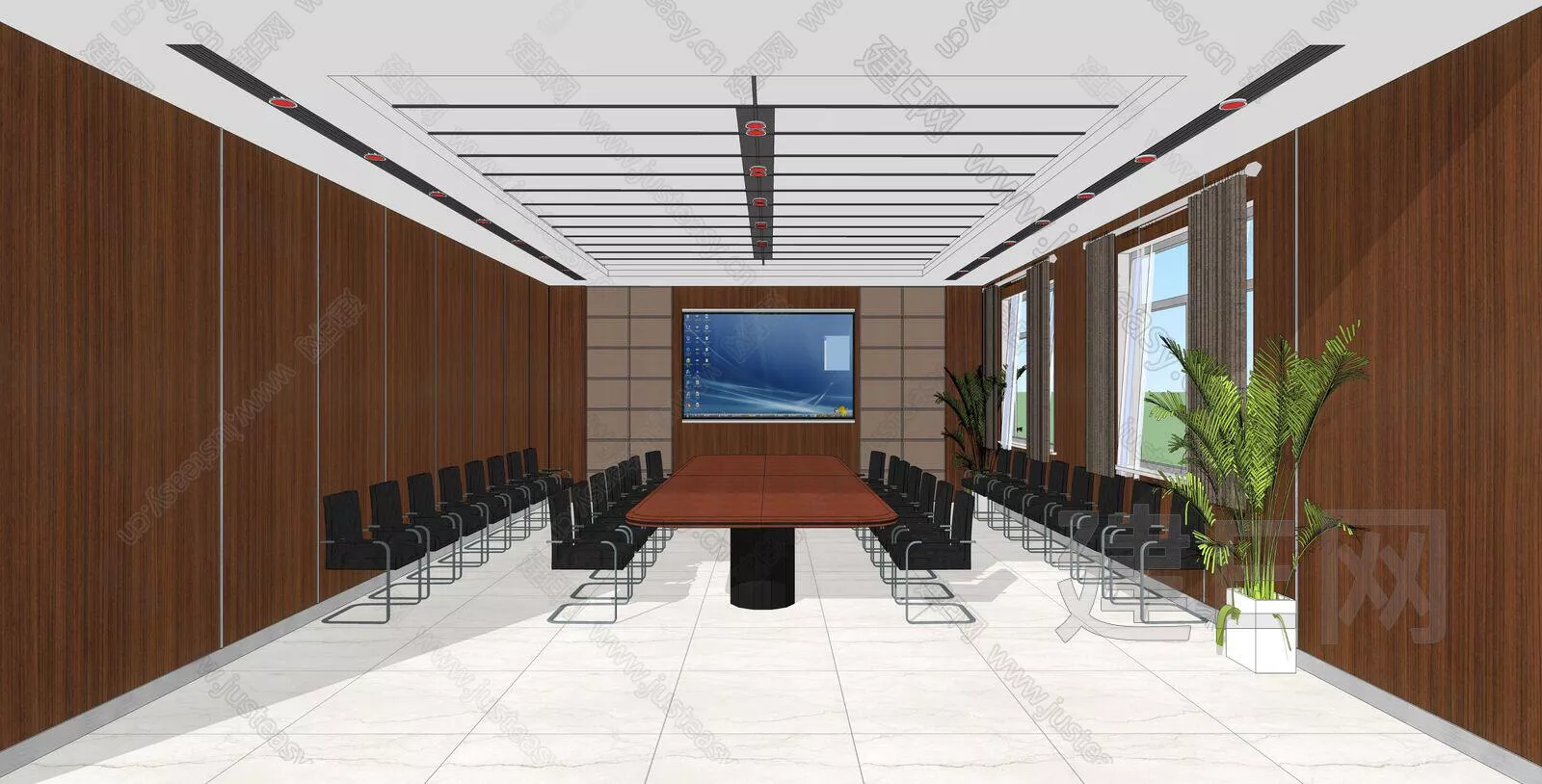 CHINESE MEETING ROOM - SKETCHUP 3D SCENE - ENSCAPE - 110379412