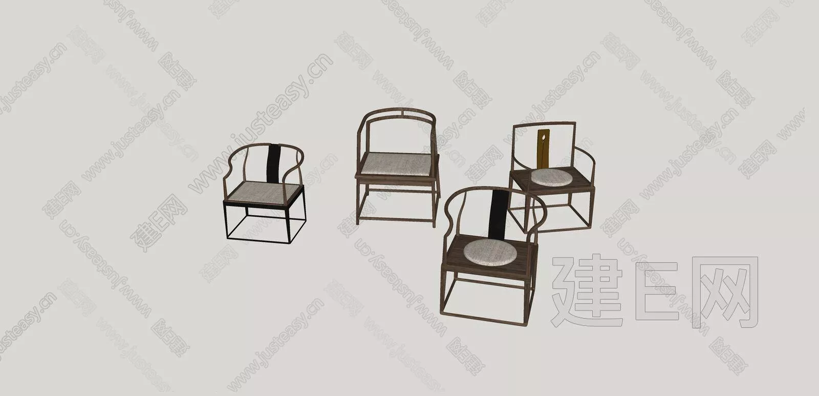 CHINESE OFFICE CHAIR - SKETCHUP 3D MODEL - ENSCAPE - 104939940