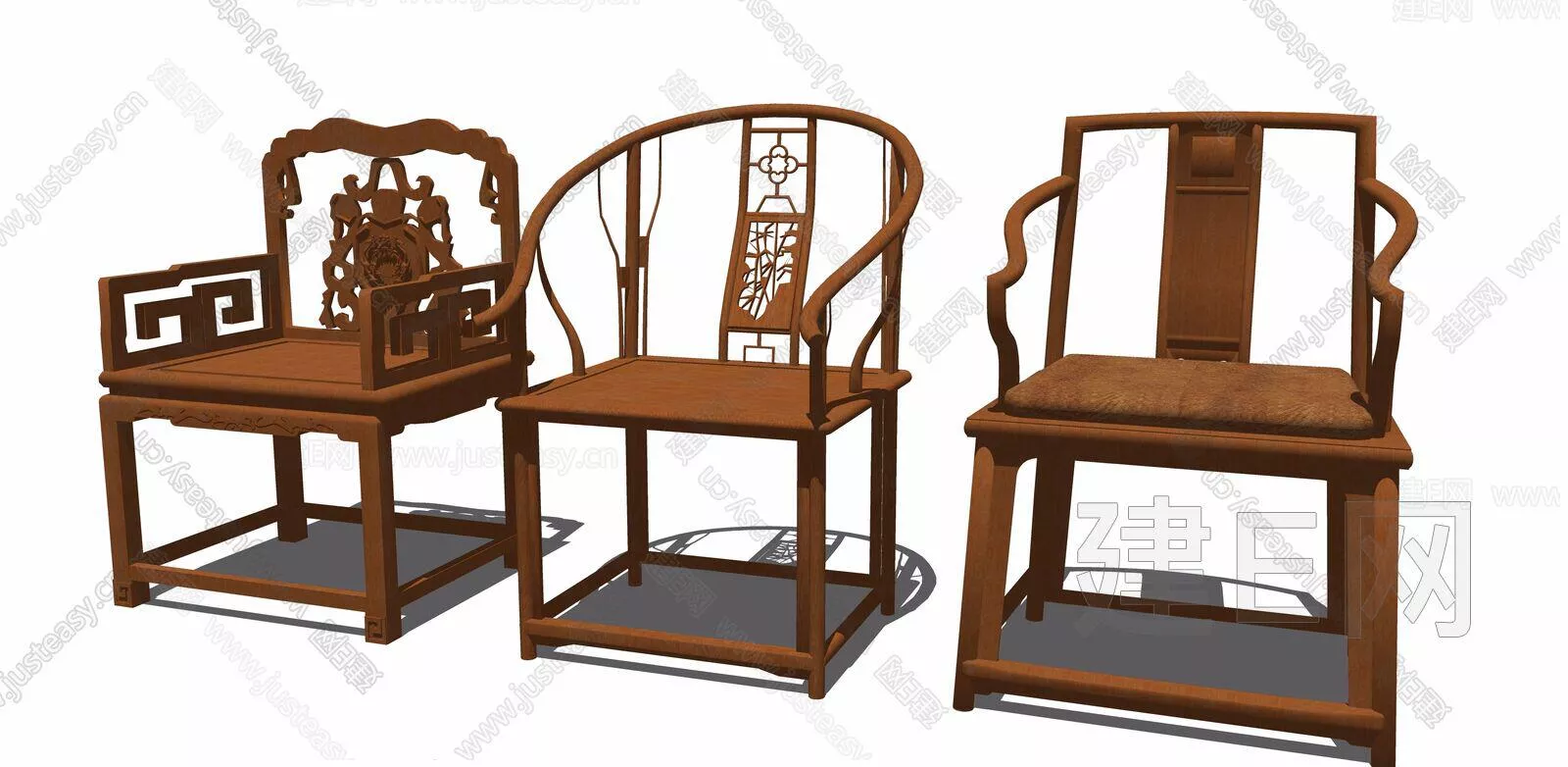 CHINESE OFFICE CHAIR - SKETCHUP 3D MODEL - ENSCAPE - 105857309