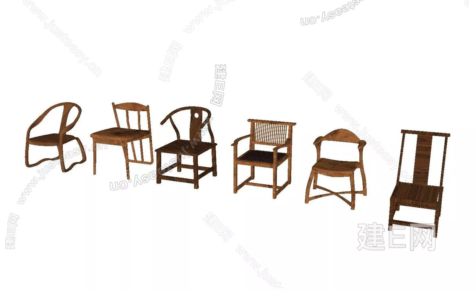 CHINESE OFFICE CHAIR - SKETCHUP 3D MODEL - ENSCAPE - 112476651