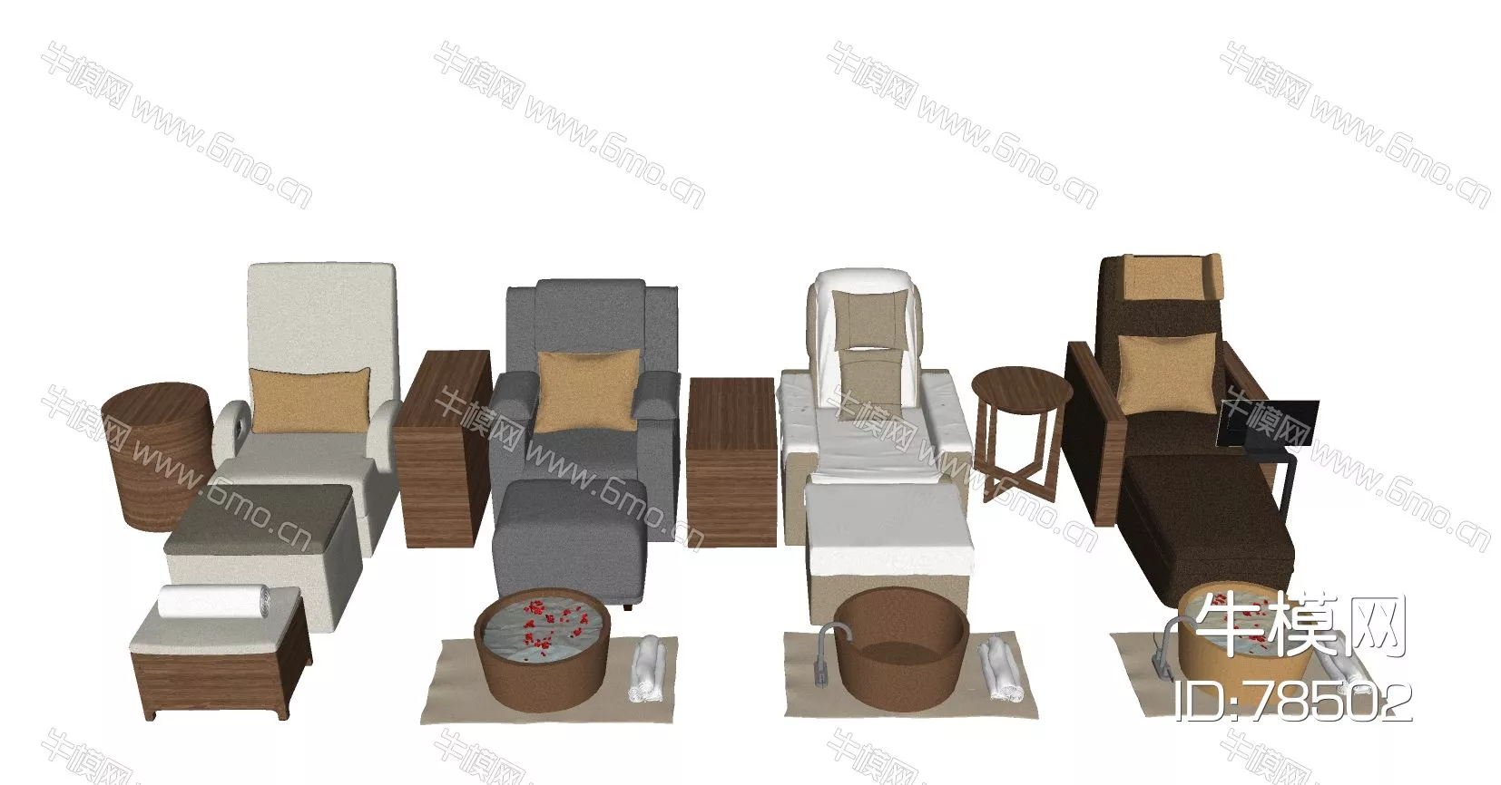CHINESE OFFICE CHAIR - SKETCHUP 3D MODEL - ENSCAPE - 78502