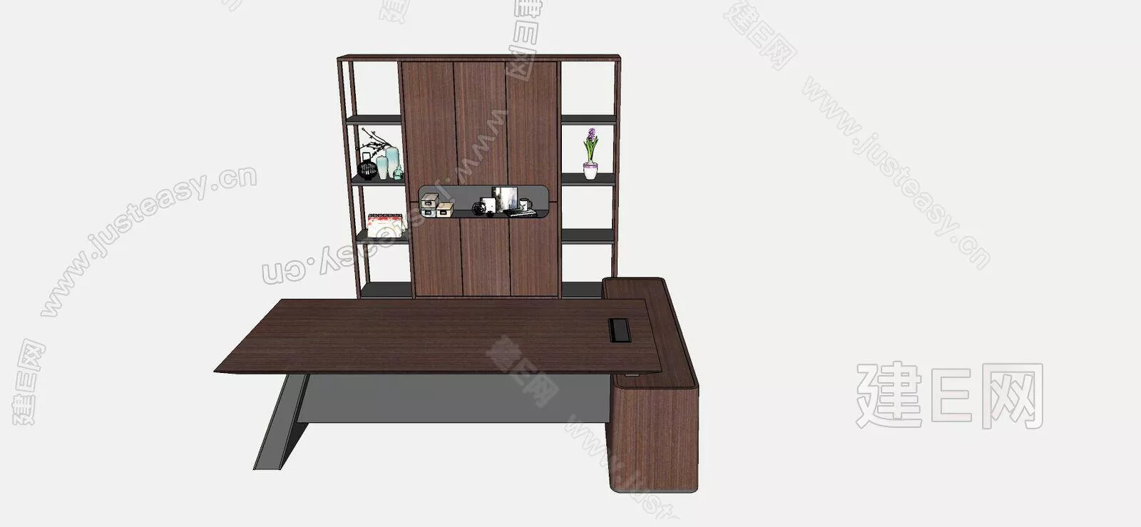 CHINESE OFFICE TABLE SET - SKETCHUP 3D MODEL - ENSCAPE - 110772687