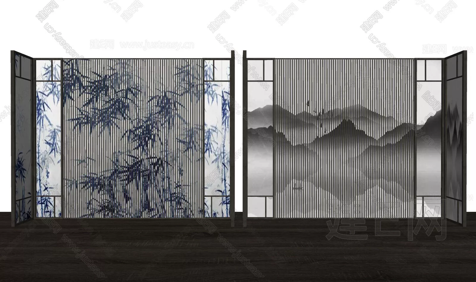 CHINESE PARTITION SCREEN - SKETCHUP 3D MODEL - ENSCAPE - 106250295