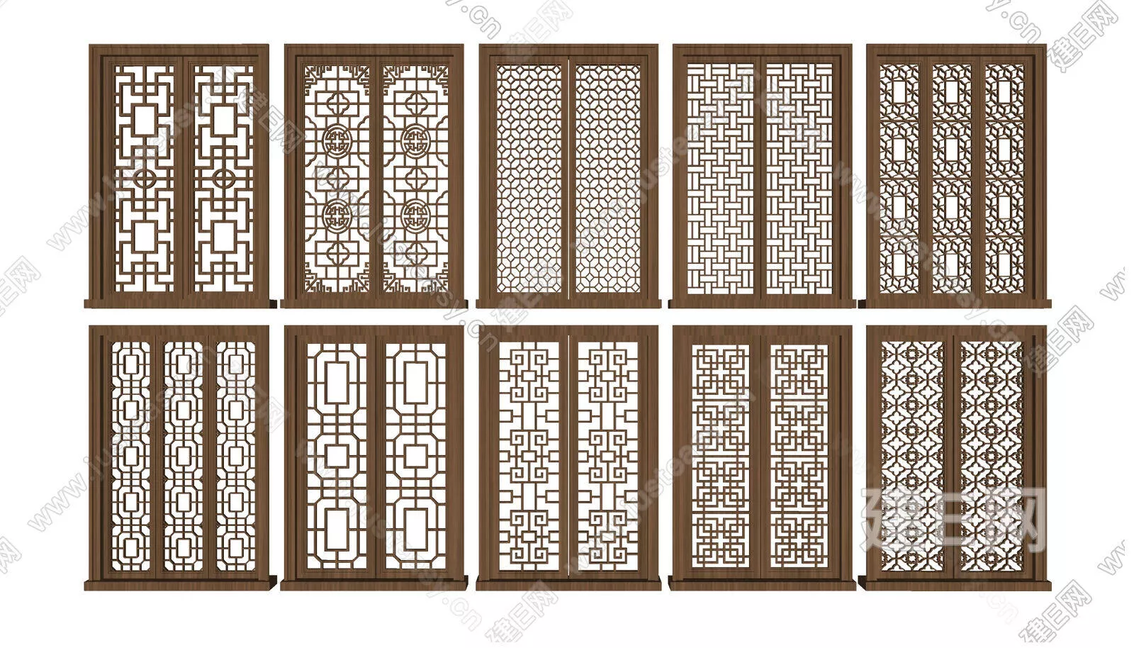 CHINESE PARTITION SCREEN - SKETCHUP 3D MODEL - ENSCAPE - 106250439