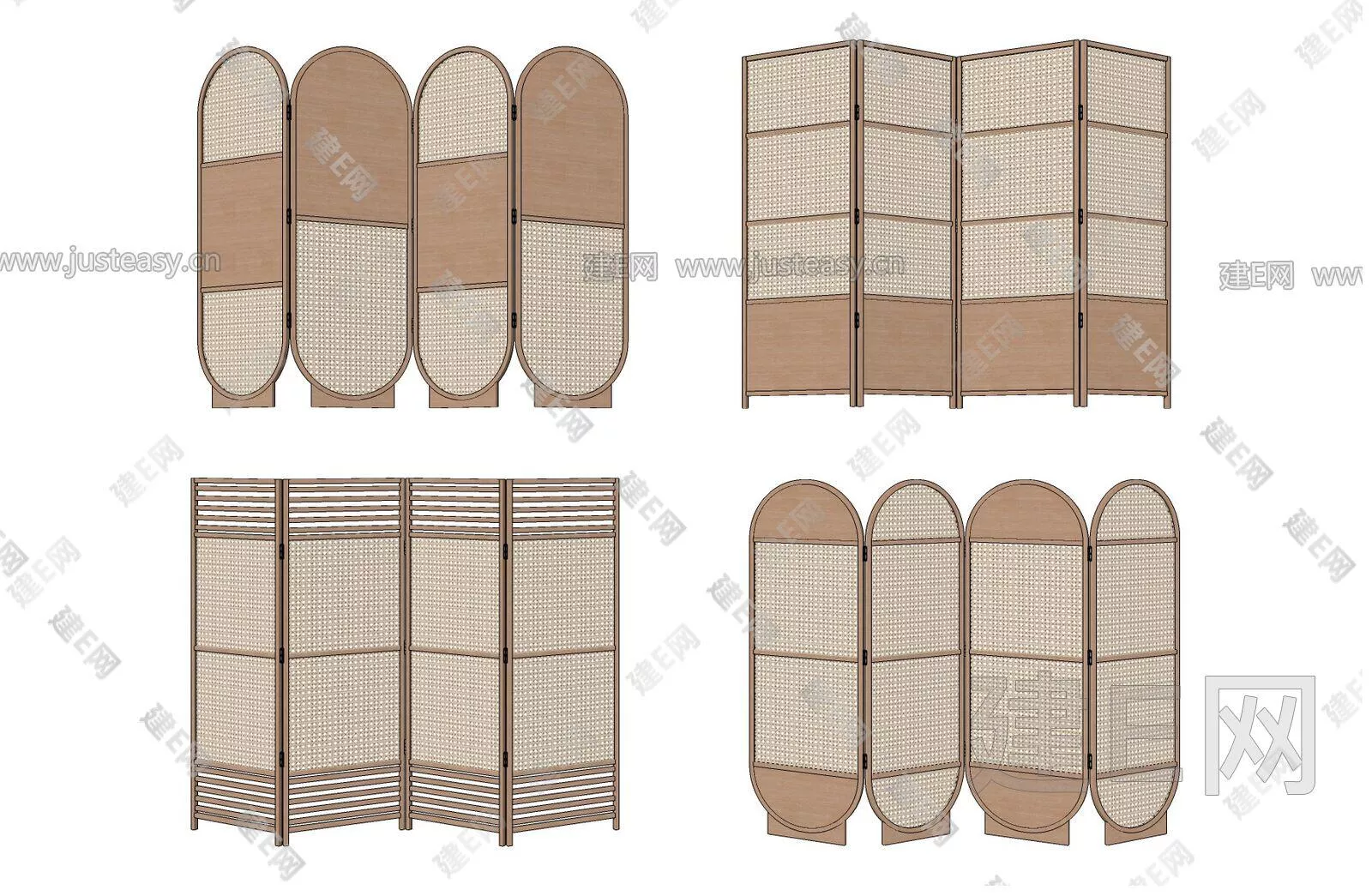 CHINESE PARTITION SCREEN - SKETCHUP 3D MODEL - ENSCAPE - 111035875