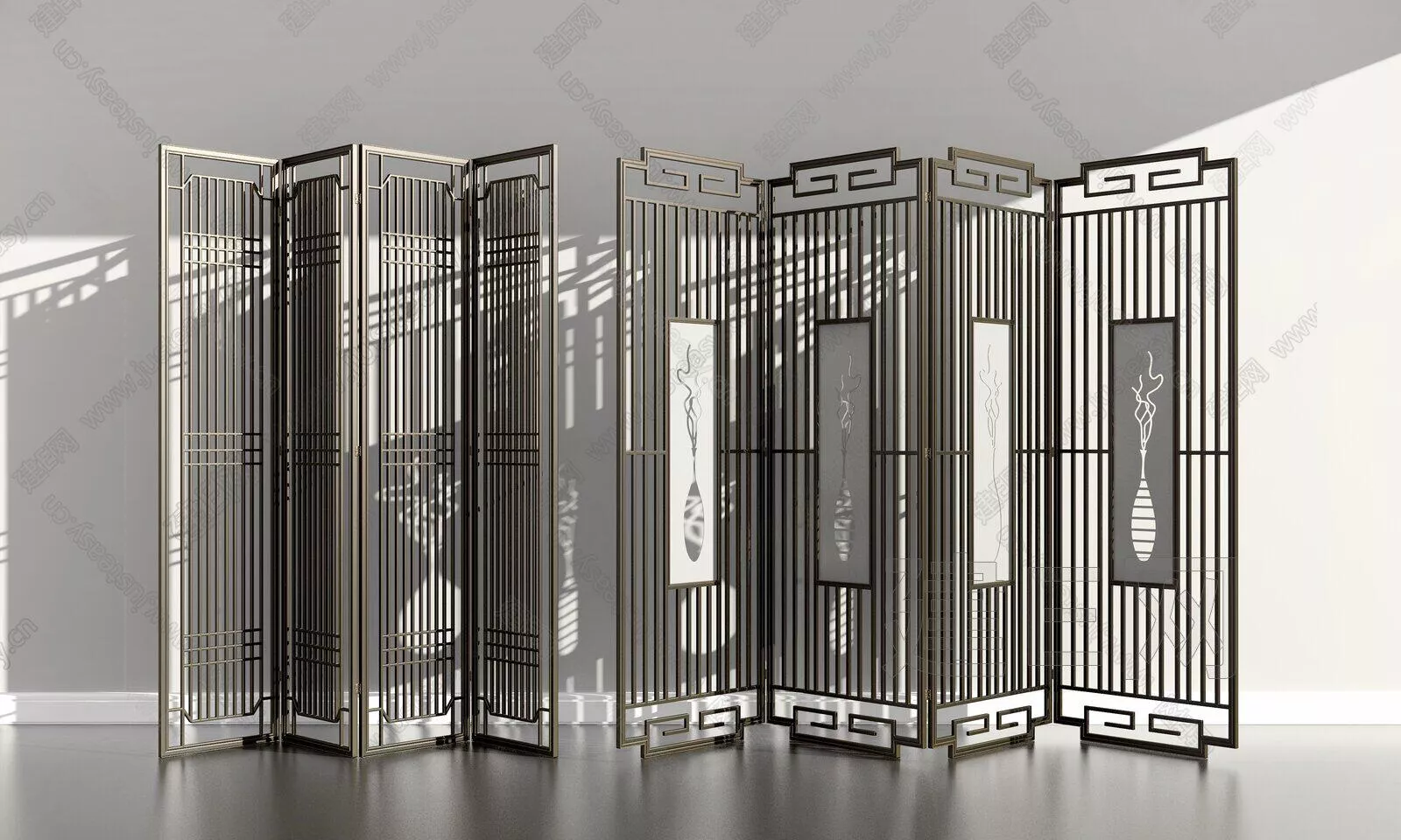 CHINESE PARTITION SCREEN - SKETCHUP 3D MODEL - ENSCAPE - 111234352