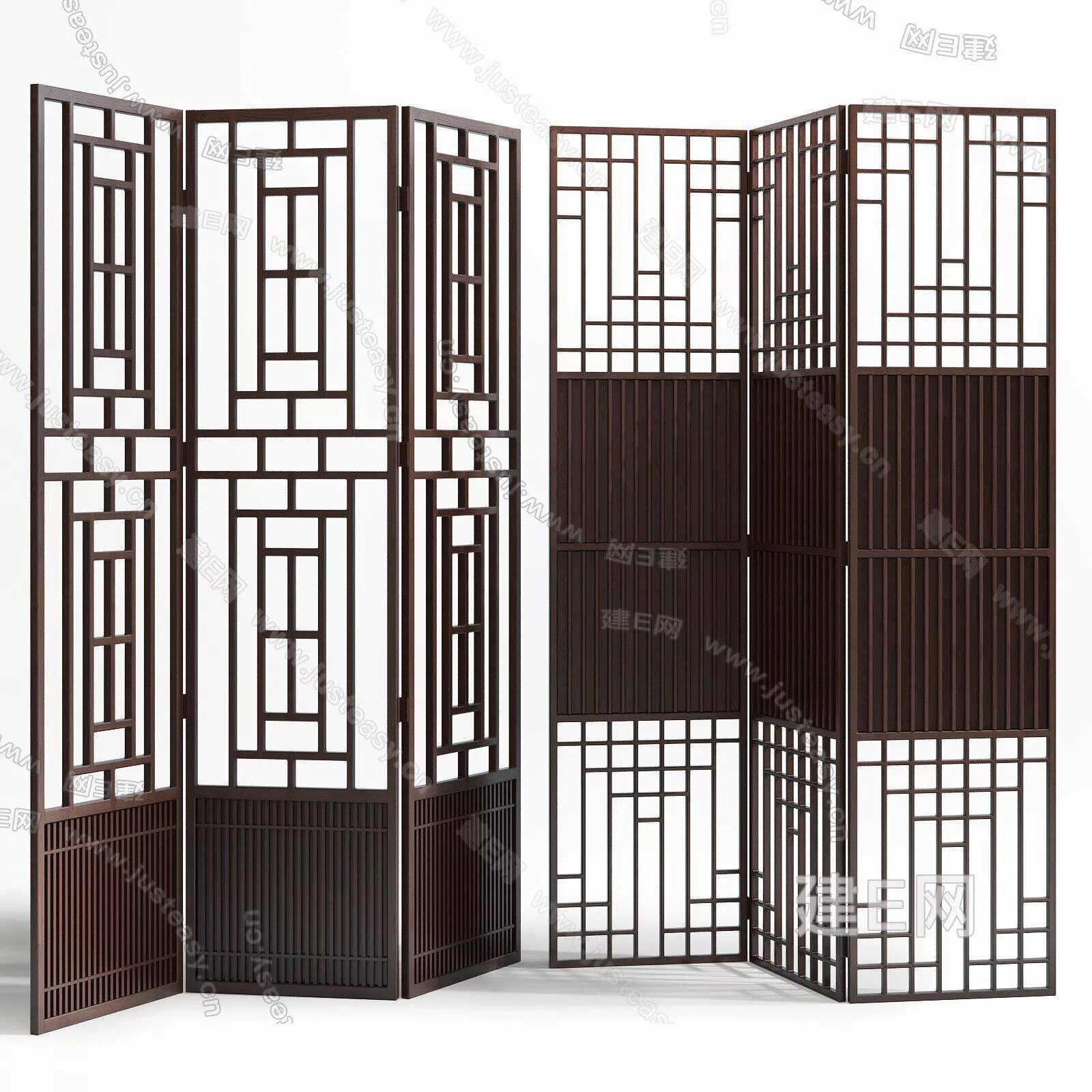 CHINESE PARTITION SCREEN - SKETCHUP 3D MODEL - ENSCAPE - 111365380