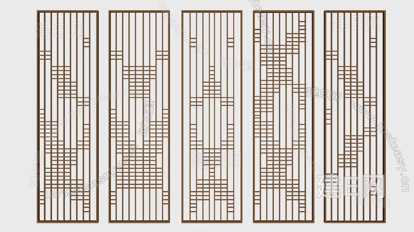 CHINESE PARTITION SCREEN - SKETCHUP 3D MODEL - ENSCAPE - 111493436