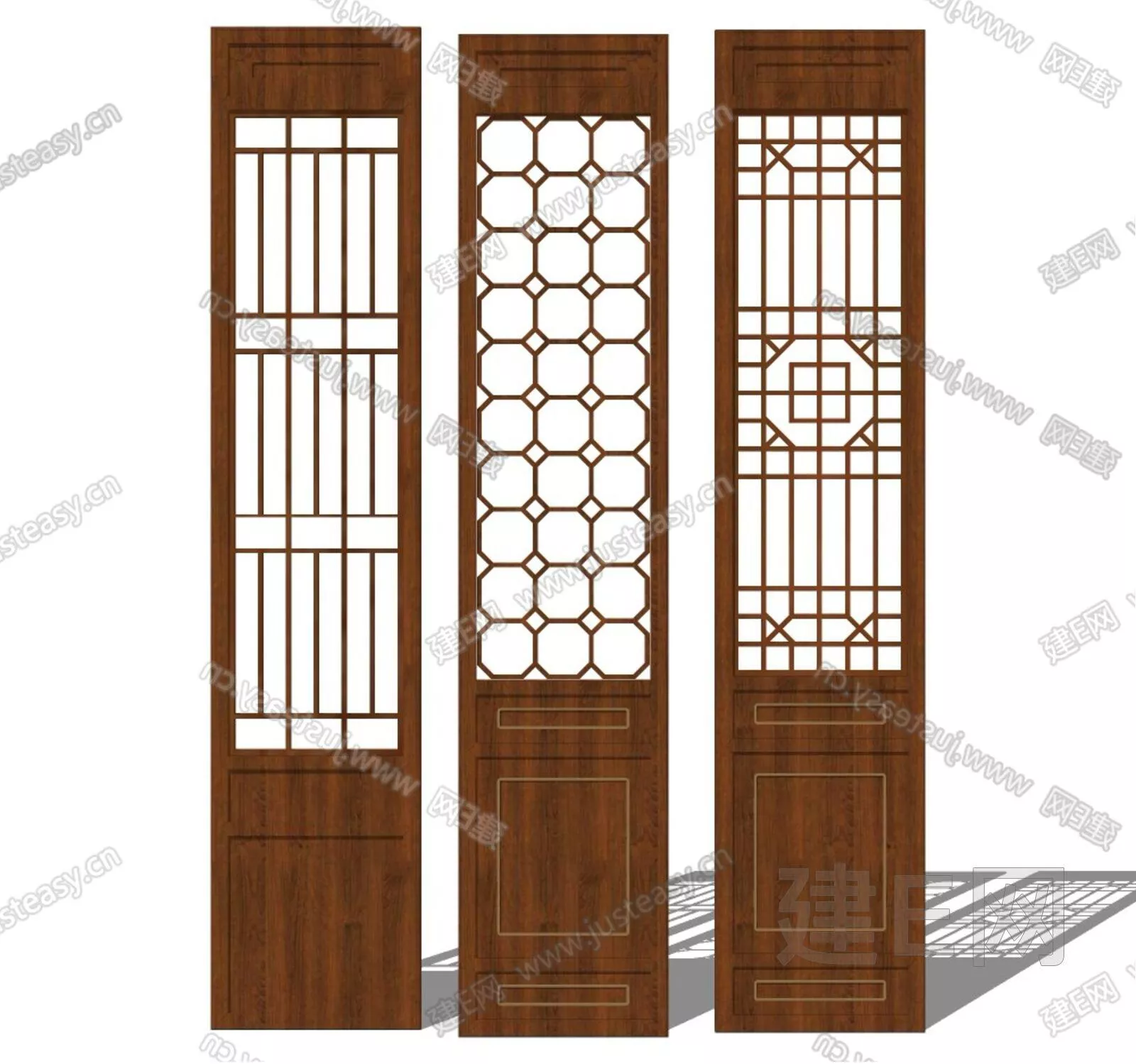 CHINESE PARTITION SCREEN - SKETCHUP 3D MODEL - ENSCAPE - 111624566