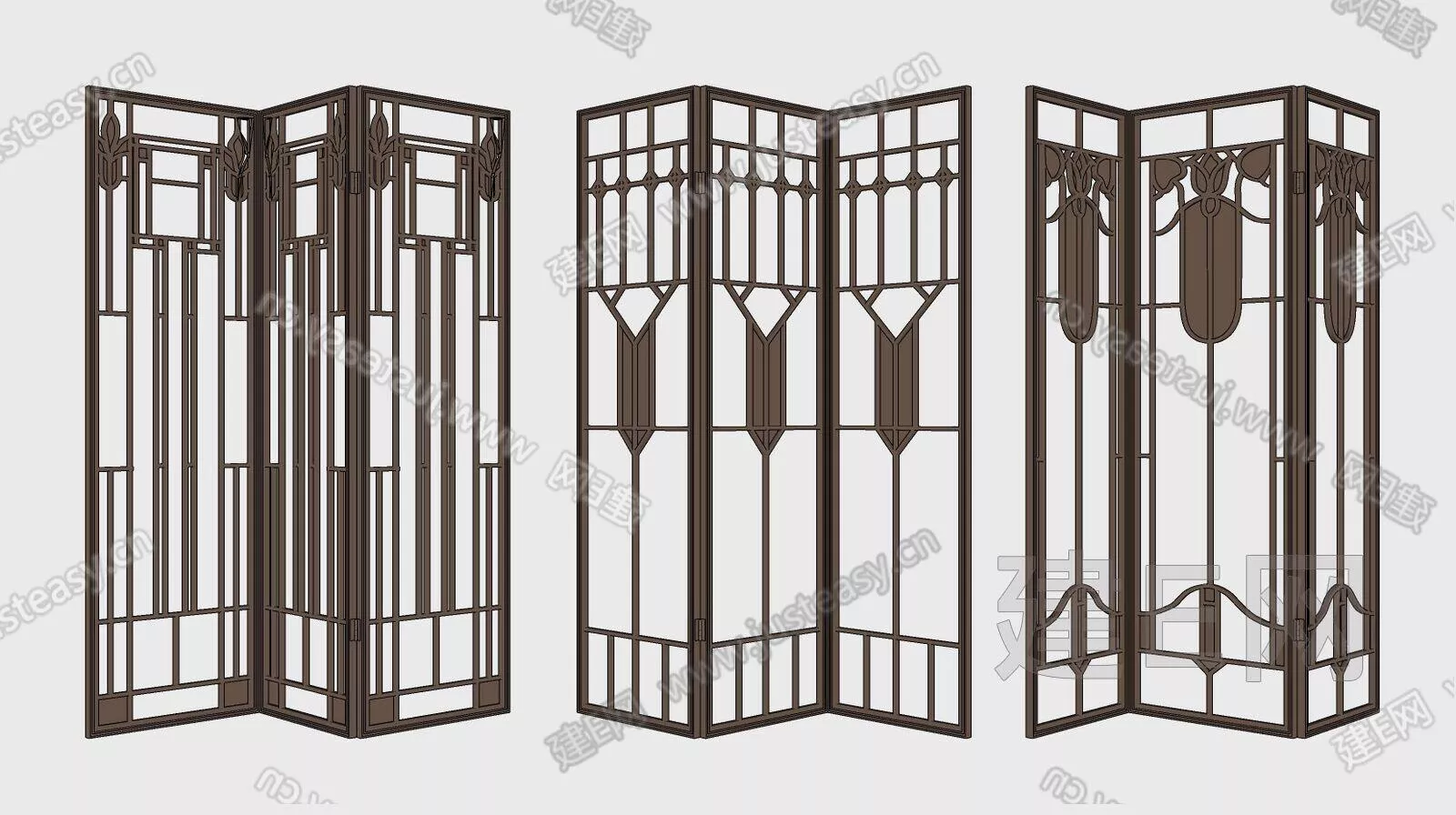 CHINESE PARTITION SCREEN - SKETCHUP 3D MODEL - ENSCAPE - 111755522
