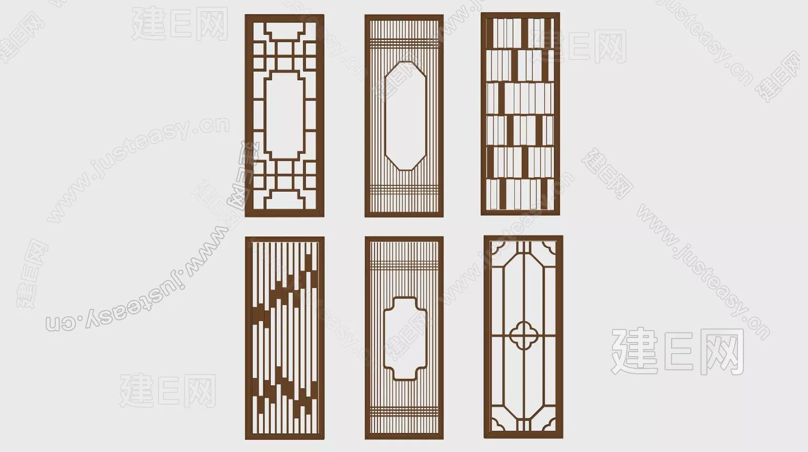 CHINESE PARTITION SCREEN - SKETCHUP 3D MODEL - ENSCAPE - 111755604