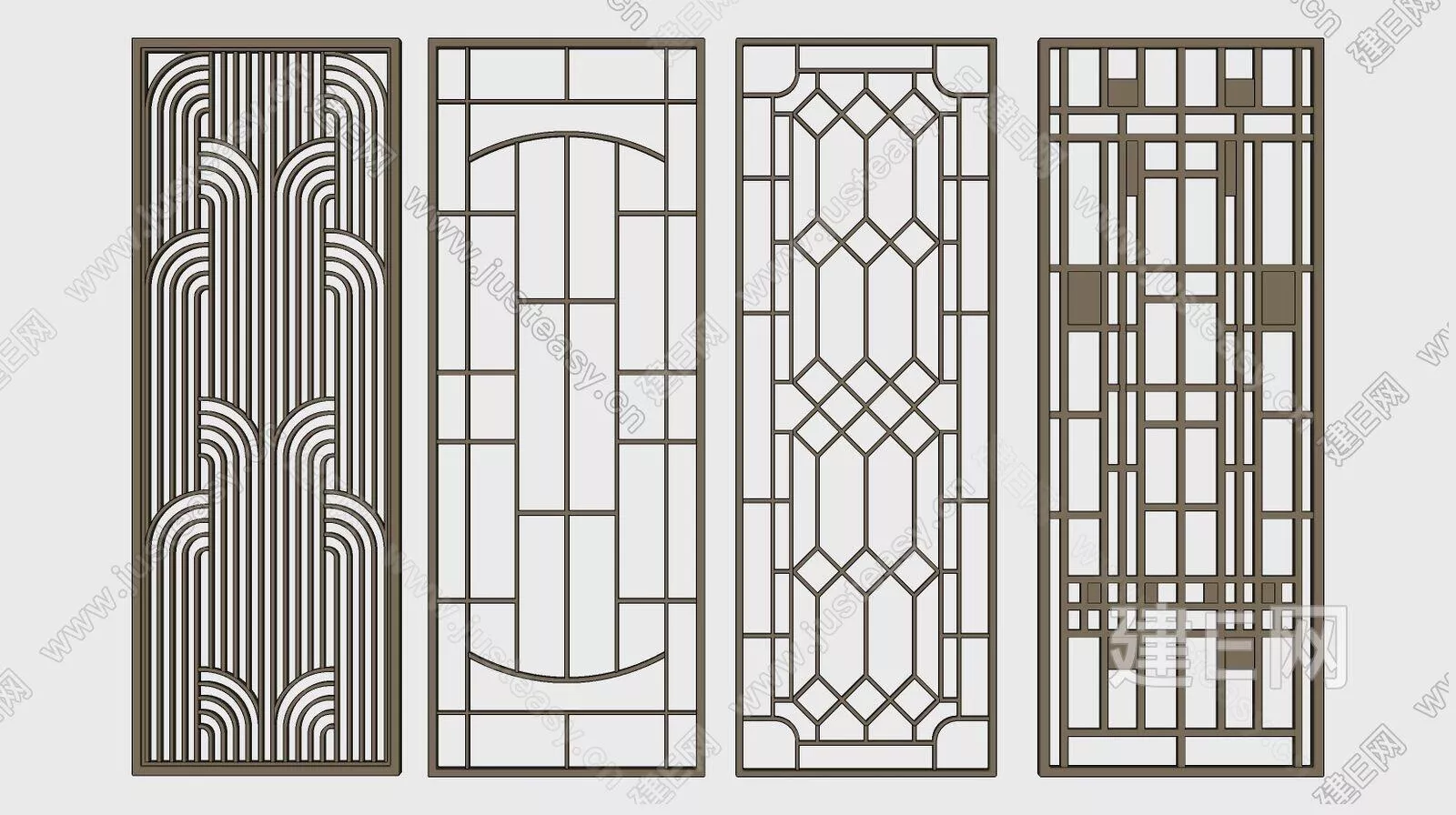 CHINESE PARTITION SCREEN - SKETCHUP 3D MODEL - ENSCAPE - 111755655