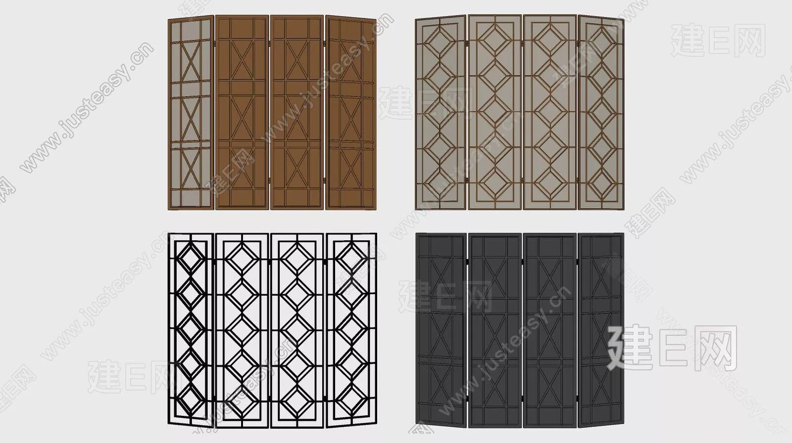 CHINESE PARTITION SCREEN - SKETCHUP 3D MODEL - ENSCAPE - 111755716
