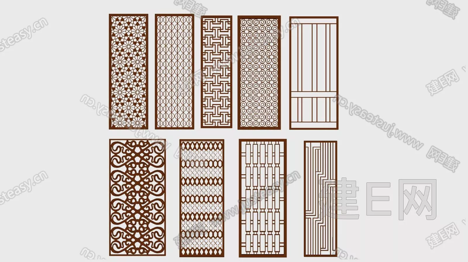 CHINESE PARTITION SCREEN - SKETCHUP 3D MODEL - ENSCAPE - 111755732