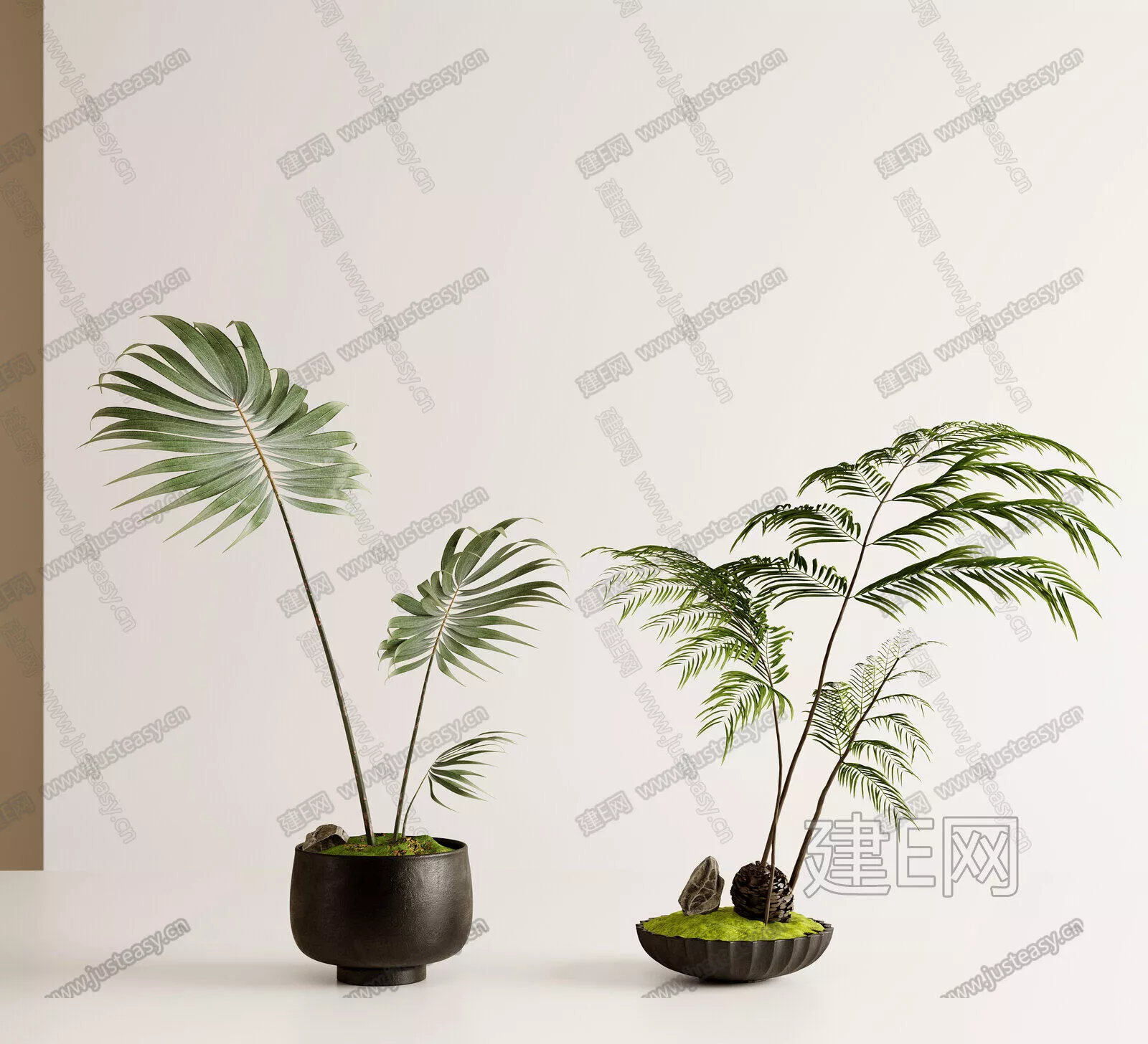 CHINESE POTTED PLANT - SKETCHUP 3D MODEL - ENSCAPE - 107105464