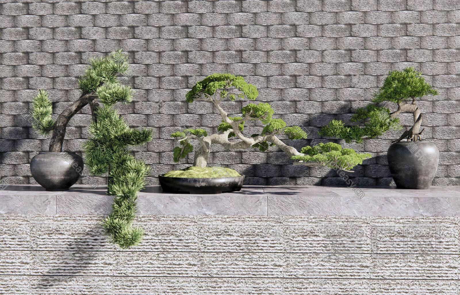 CHINESE POTTED PLANT - SKETCHUP 3D MODEL - ENSCAPE - 110445969