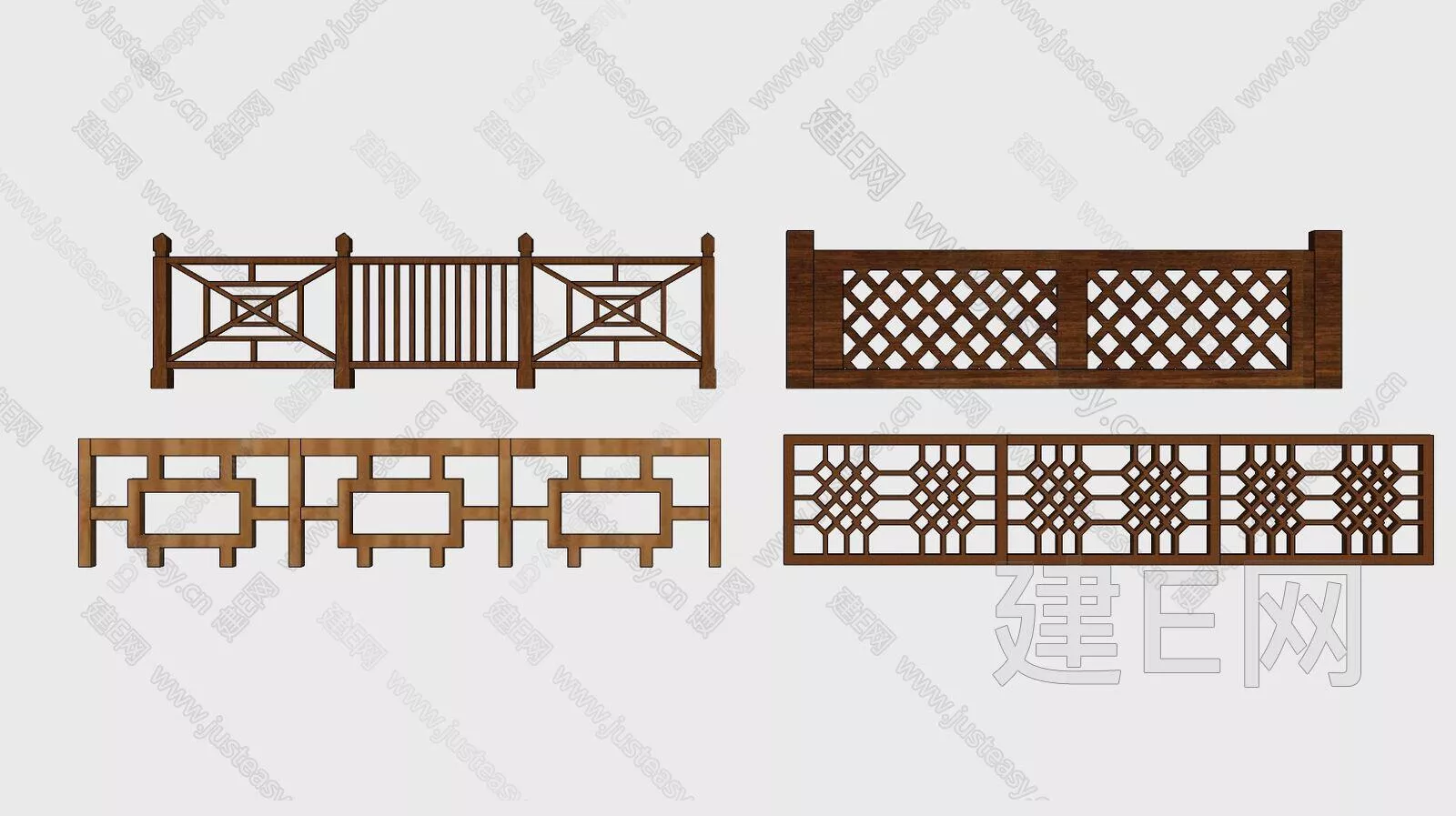 CHINESE RAILING - SKETCHUP 3D MODEL - ENSCAPE - 105922713