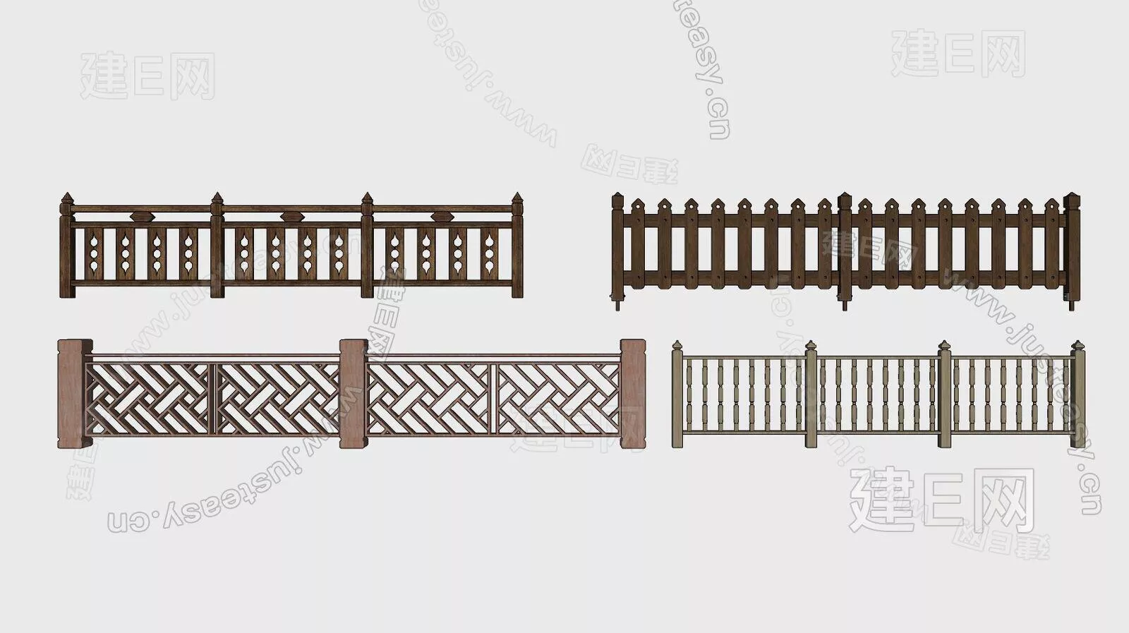 CHINESE RAILING - SKETCHUP 3D MODEL - ENSCAPE - 105922729