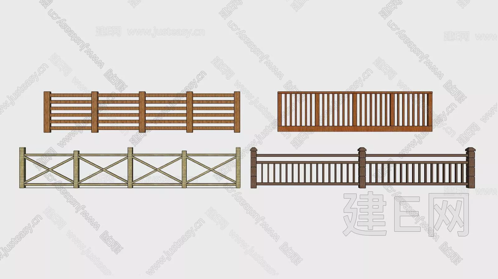 CHINESE RAILING - SKETCHUP 3D MODEL - ENSCAPE - 105922745