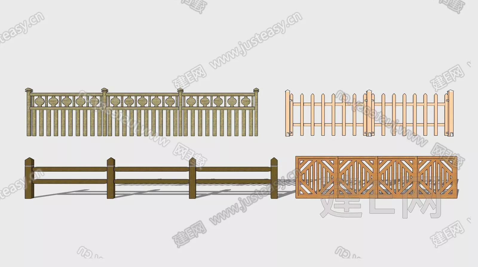 CHINESE RAILING - SKETCHUP 3D MODEL - ENSCAPE - 105988134