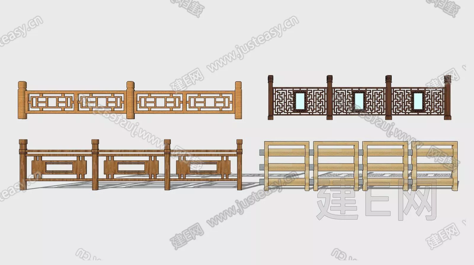 CHINESE RAILING - SKETCHUP 3D MODEL - ENSCAPE - 105988214