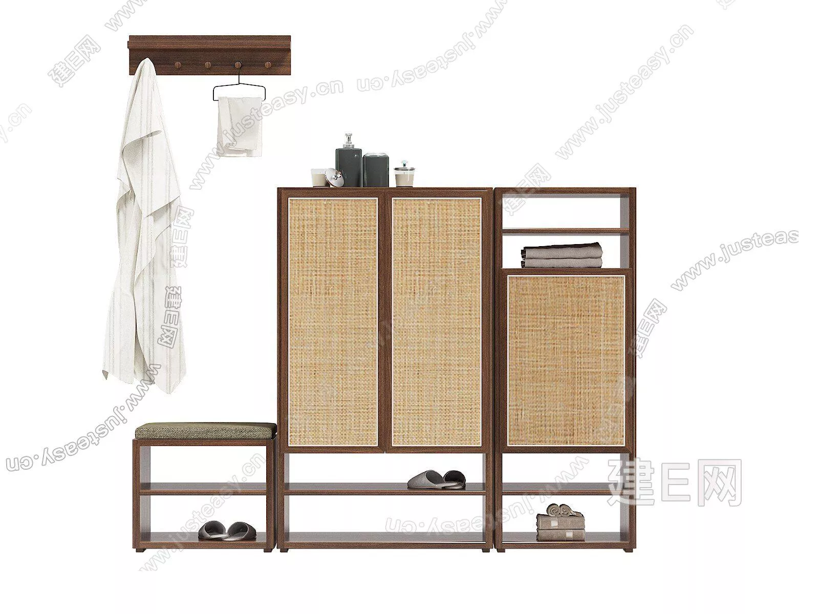 CHINESE SHOE CABINET - SKETCHUP 3D MODEL - ENSCAPE - 106581249