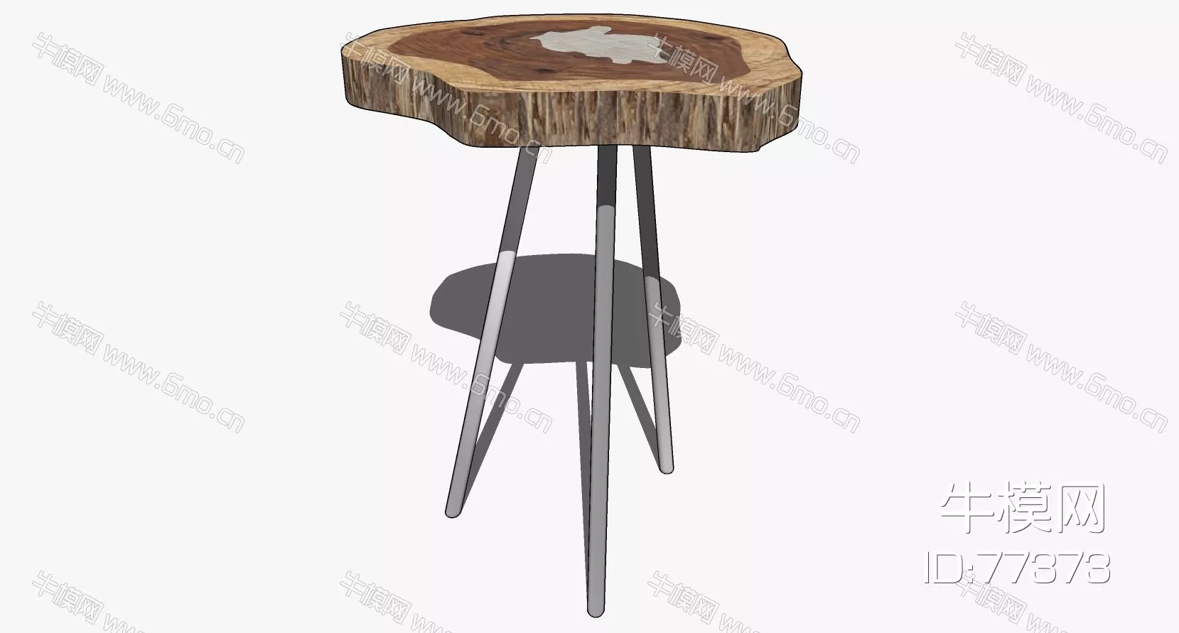 CHINESE SIDE TABLE - SKETCHUP 3D MODEL - ENSCAPE - 77373