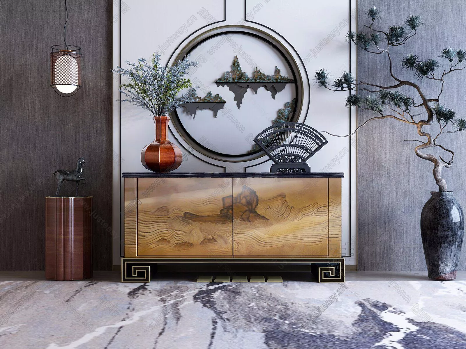 CHINESE SIDEBOARD - SKETCHUP 3D MODEL - ENSCAPE - 111627529