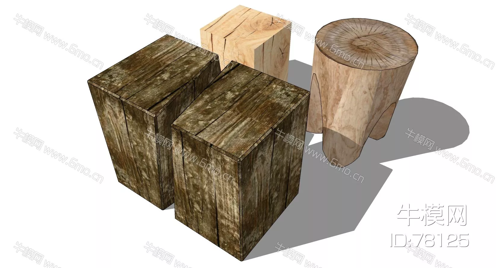 CHINESE STOOL - SKETCHUP 3D MODEL - ENSCAPE - 78125