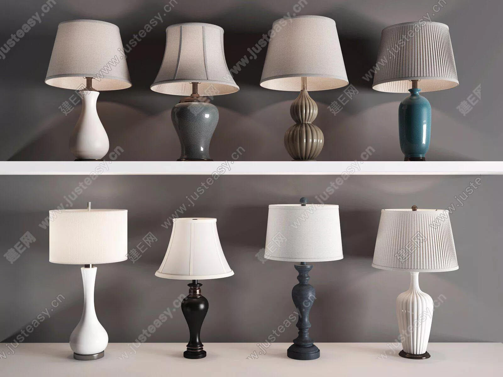 CHINESE TABLE LAMP - SKETCHUP 3D MODEL - ENSCAPE - 111889790