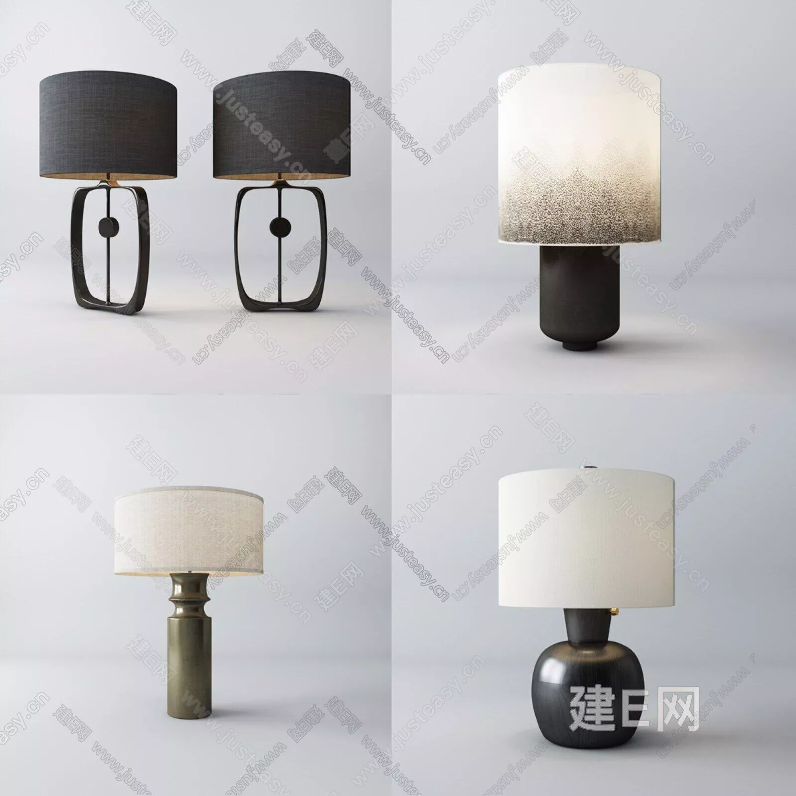 CHINESE TABLE LAMP - SKETCHUP 3D MODEL - ENSCAPE - 112741753