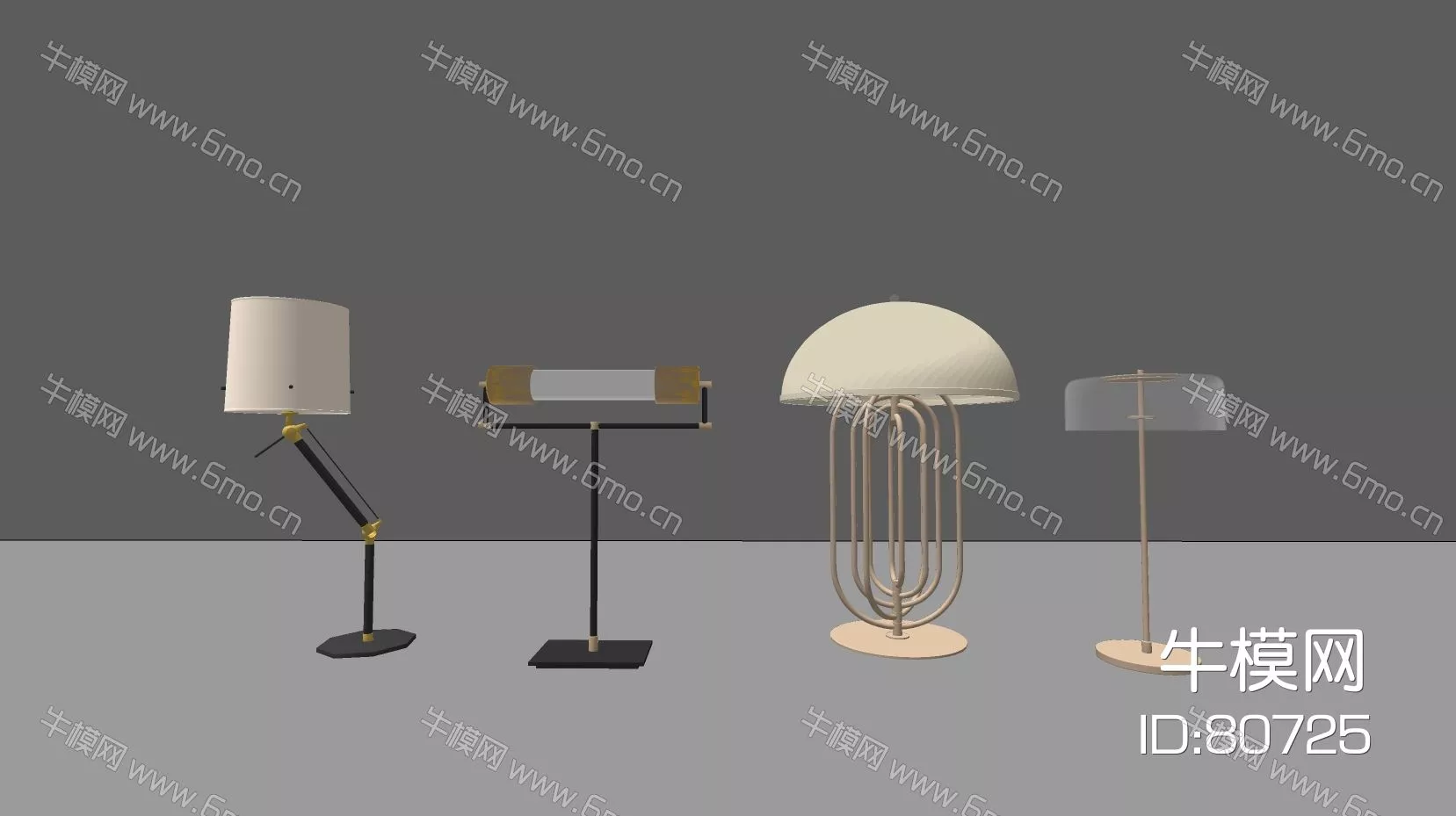 CHINESE TABLE LAMP - SKETCHUP 3D MODEL - ENSCAPE - 80725