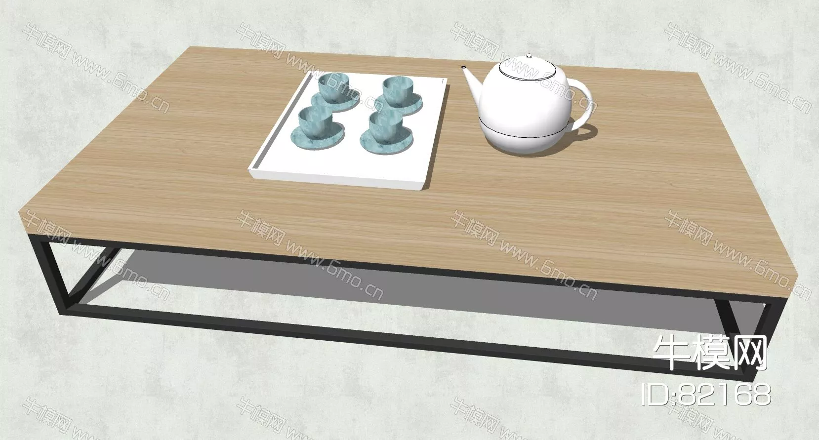 CHINESE TEA SET - SKETCHUP 3D MODEL - ENSCAPE - 82168