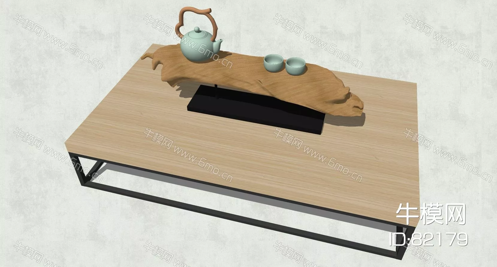 CHINESE TEA SET - SKETCHUP 3D MODEL - ENSCAPE - 82179