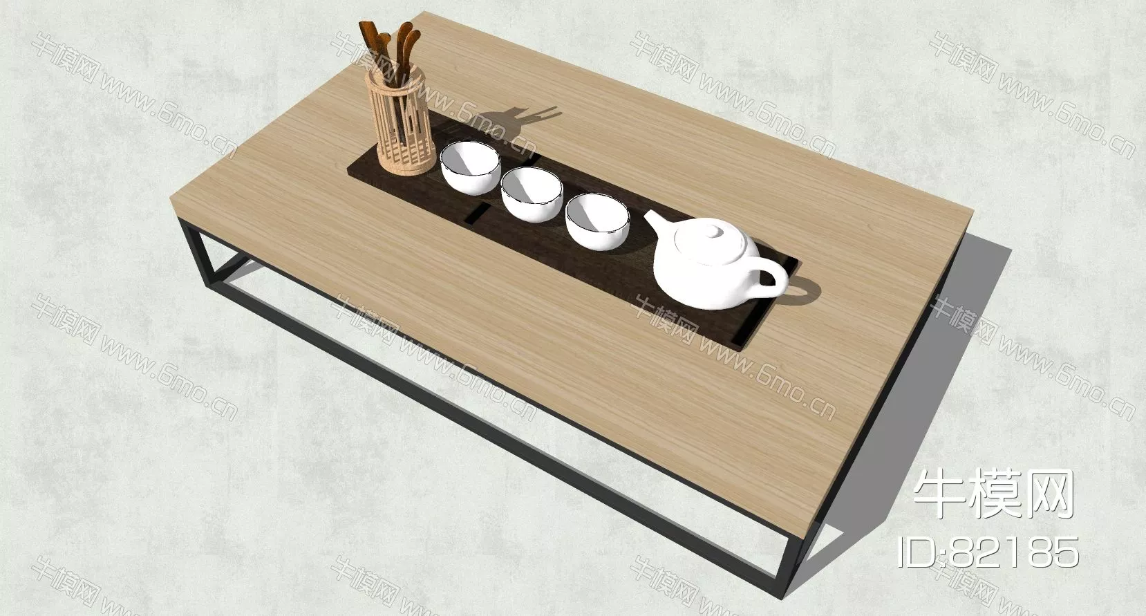 CHINESE TEA SET - SKETCHUP 3D MODEL - ENSCAPE - 82185