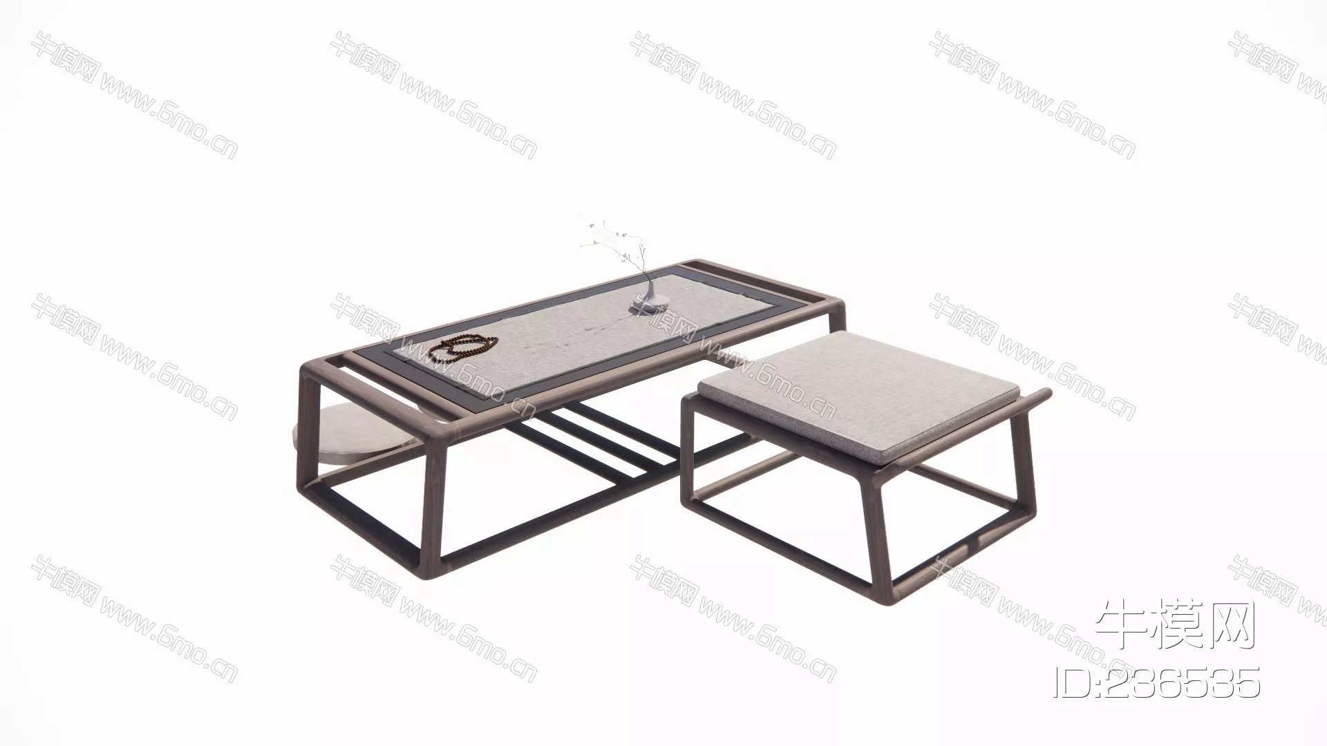 CHINESE TEA TABLE SET - SKETCHUP 3D MODEL - ENSCAPE - 236535