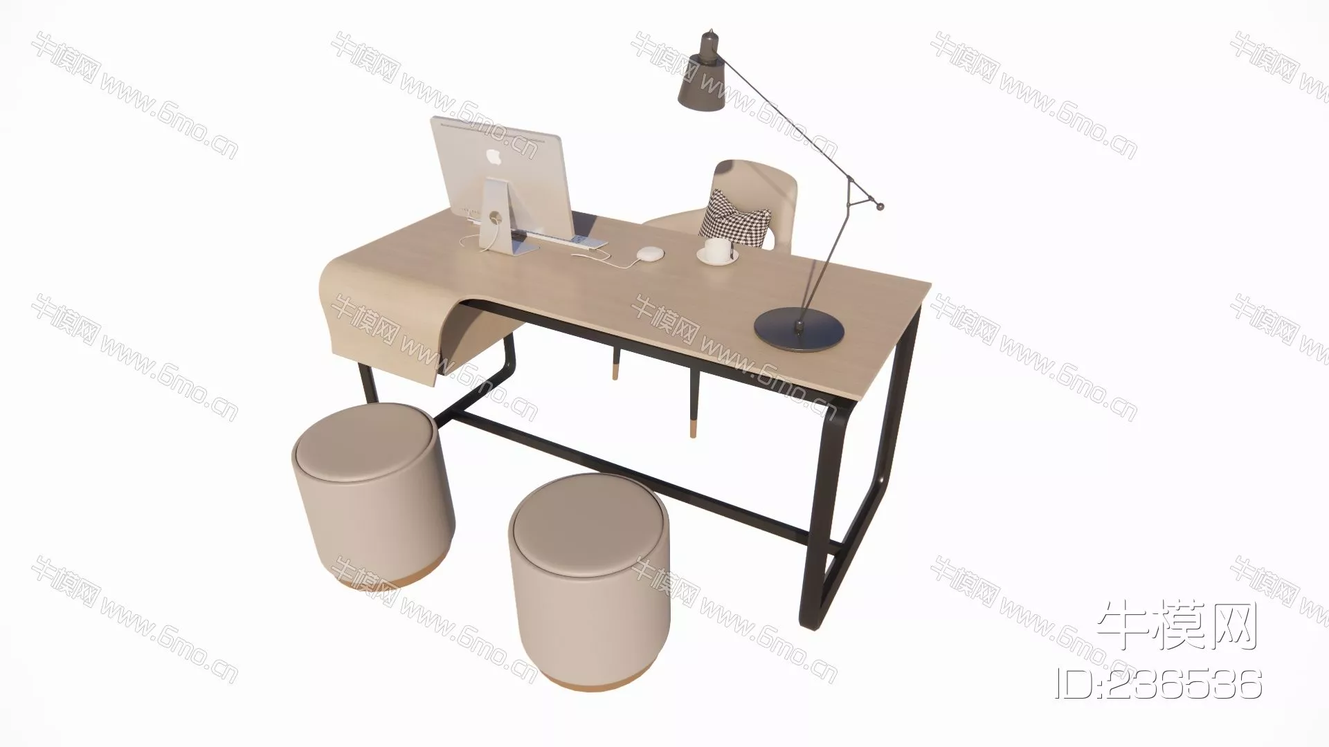 CHINESE TEA TABLE SET - SKETCHUP 3D MODEL - ENSCAPE - 236536